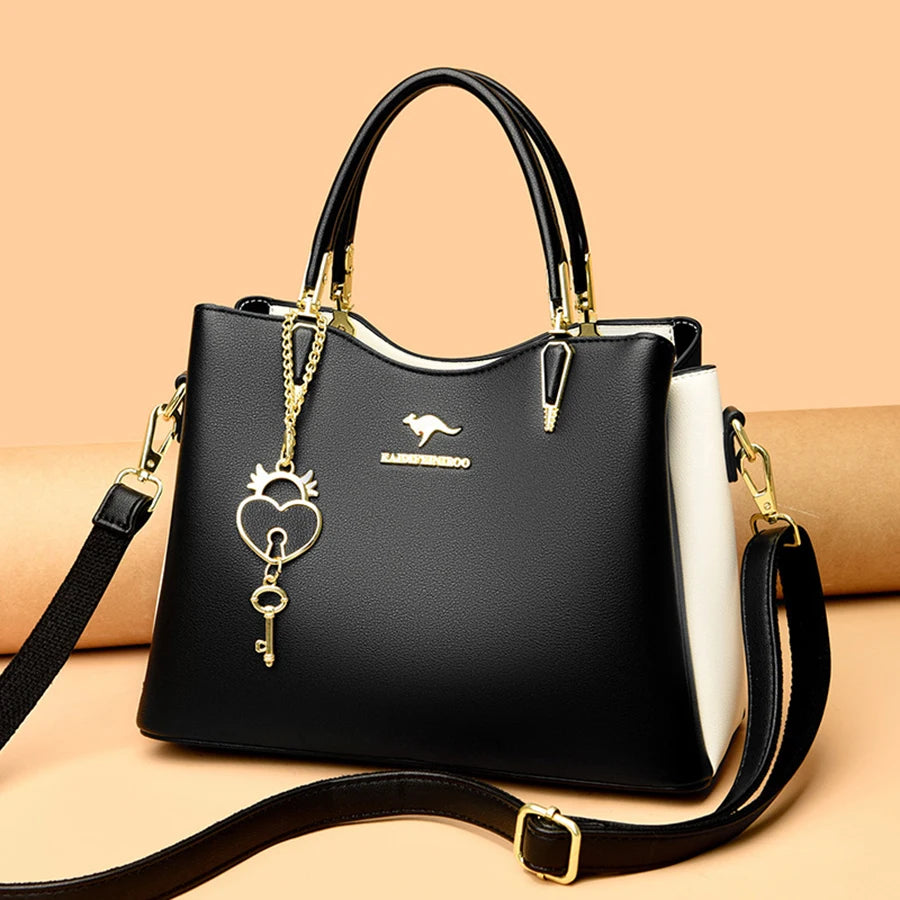 Ladies Quality Leather Shoulder Bags 2023 Luxury Handbags For Womens Designer Fashion Large Capacity Casual Tote Bag Sac A Main