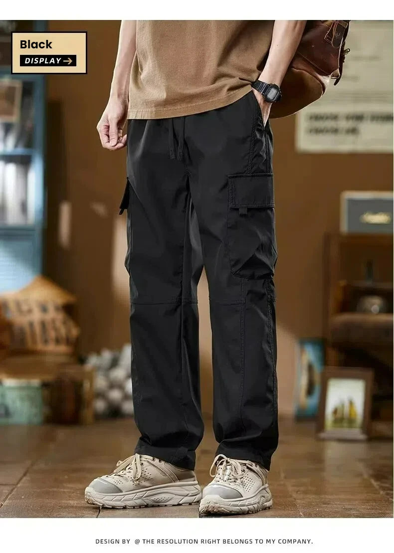 Working pants for men's new loose straight trousers for work wear-resistant and dirty American charge casual pants