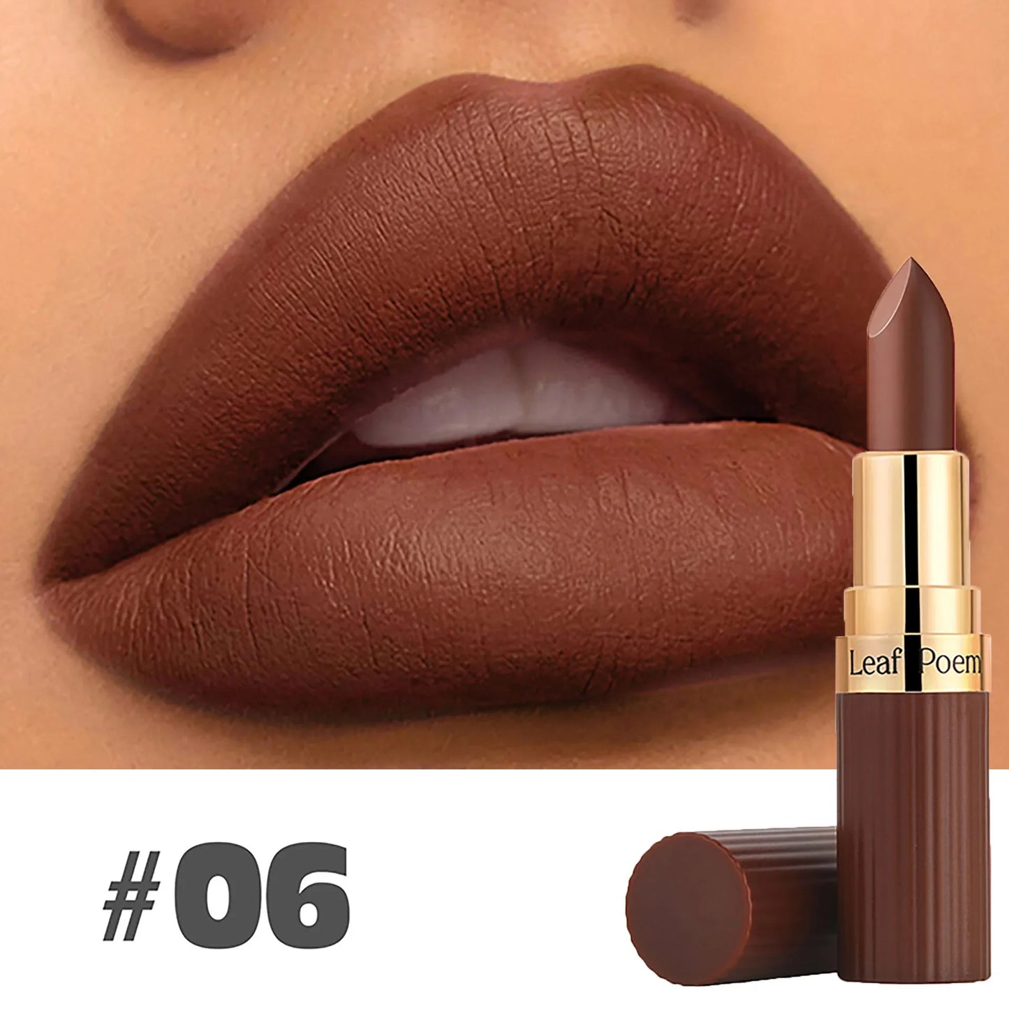 6-Color Matte Lipstick Waterproof Long-lasting Moisturizing Velvet Matte Lipstick High Pigment Lips Cosmetics Pink Lip Stick