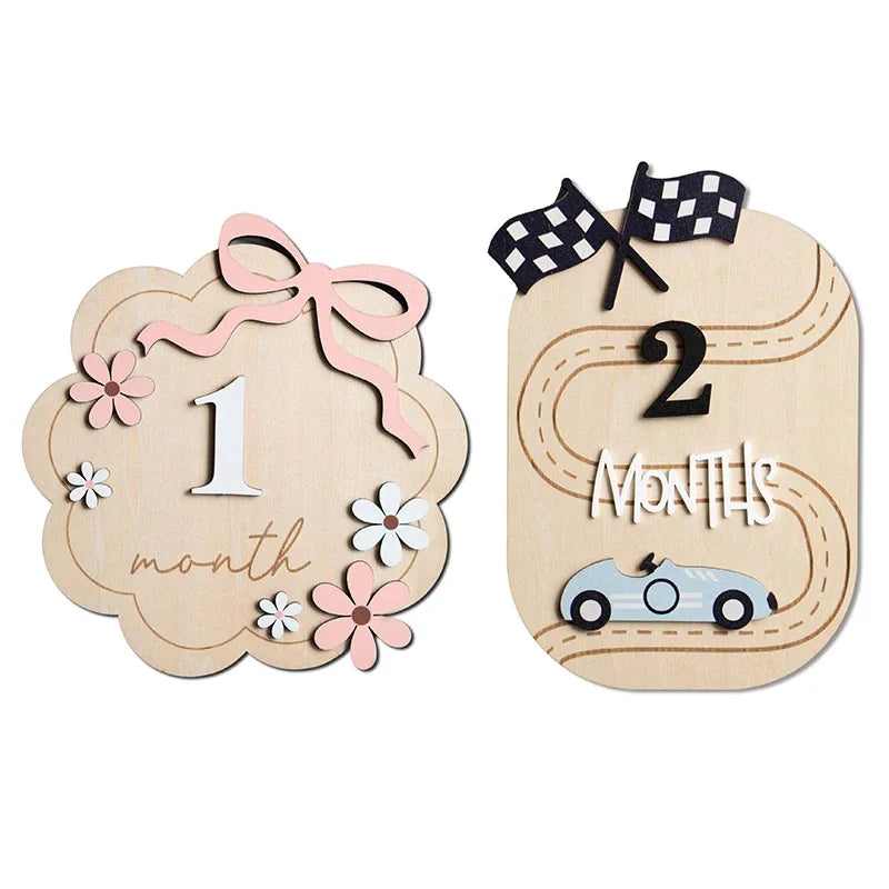 Baby Announcement Sign, Wooden Hello World Newborn Welcome Sign Name Plaque Personalized Birth Announcement Board