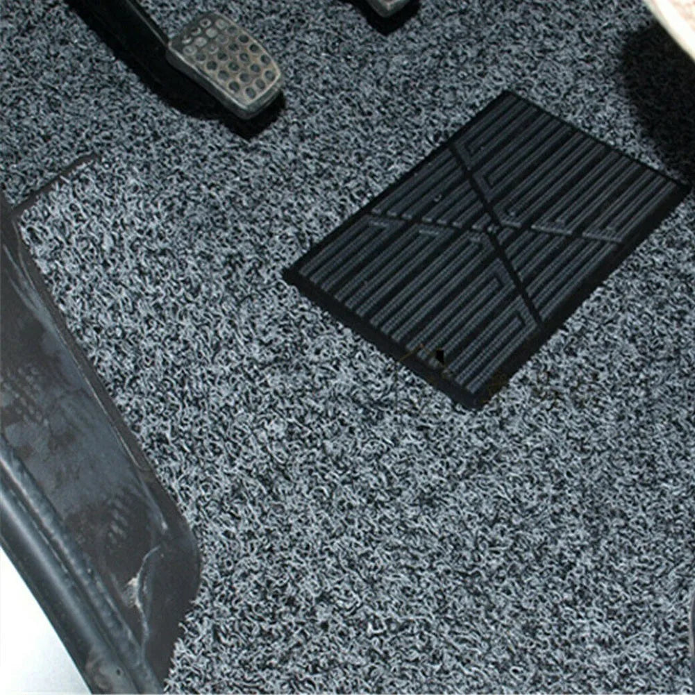Car Carpet Plate Floor Pad Heel Foot Mat Pedal Patch Black PVC Waterproof Auto Anti-skid Pad Universal Interior Accessories