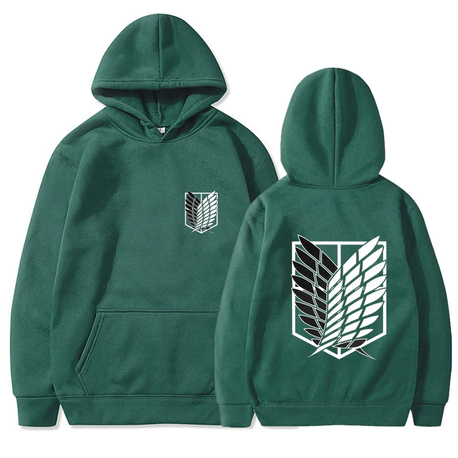 2026 Attack on Titan Men's Hoodie Anime Hoodies Men and Women Streetwear Pullover Harajuku Shingeki No Kyojin Hoodies Sweatshirt