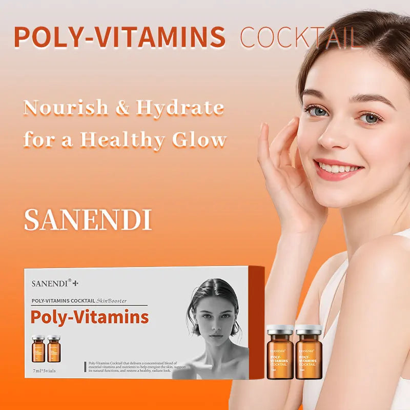 Sanendi Facial Care Serum Set Deep Moisturizing Relief Serum Firming and Glowing Skin Korean Moisturizing Care Series 7ml*5