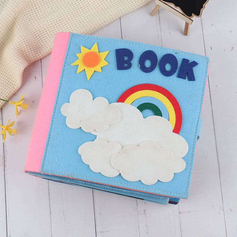 Baby Felt Quiet Books Busy Board Toddler Basic Life Skill Early Learning Education Toys Montessori Story Cloth Book For Boy Girl