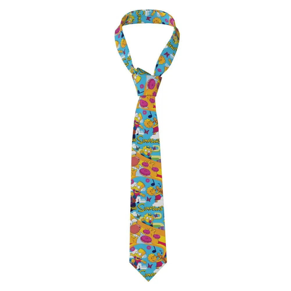 Personalized The S-Simpsones Homer Neck Ties Men Formal Silk Wedding Neckties