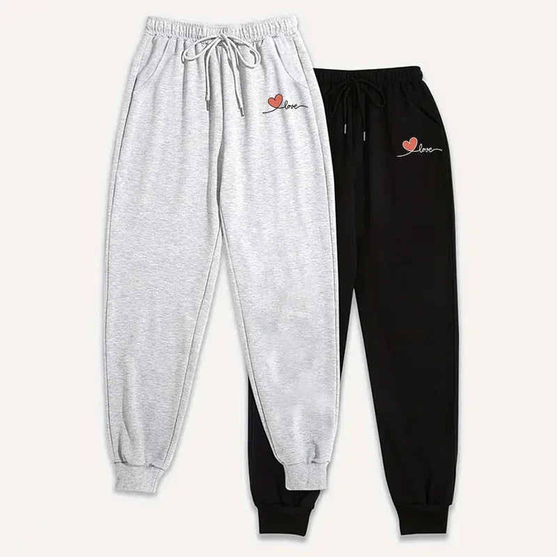 2packs Pants 2025 New Womens Joggers 2 Piece Set Casual Lounge Pants Soft Comfort Fit Sweatpants Fall Winter Home Wear Trousers