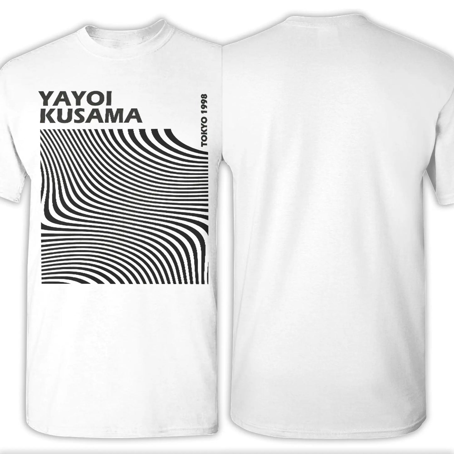 Funny Yayoi K-Kusama Line Tokyo 1998 T-Shirts for Men Crew Neck Pure Cotton T Shirt  Short Sleeve Tee Shirt Summer Clothes