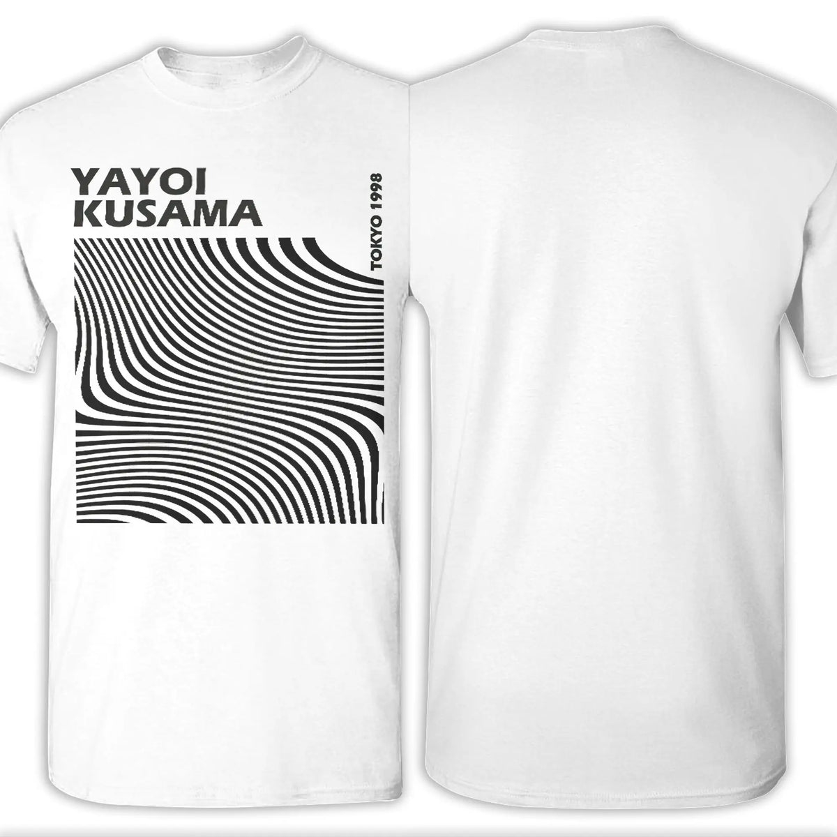 Funny Yayoi K-Kusama Line Tokyo 1998 T-Shirts for Men Crew Neck Pure Cotton T Shirt  Short Sleeve Tee Shirt Summer Clothes