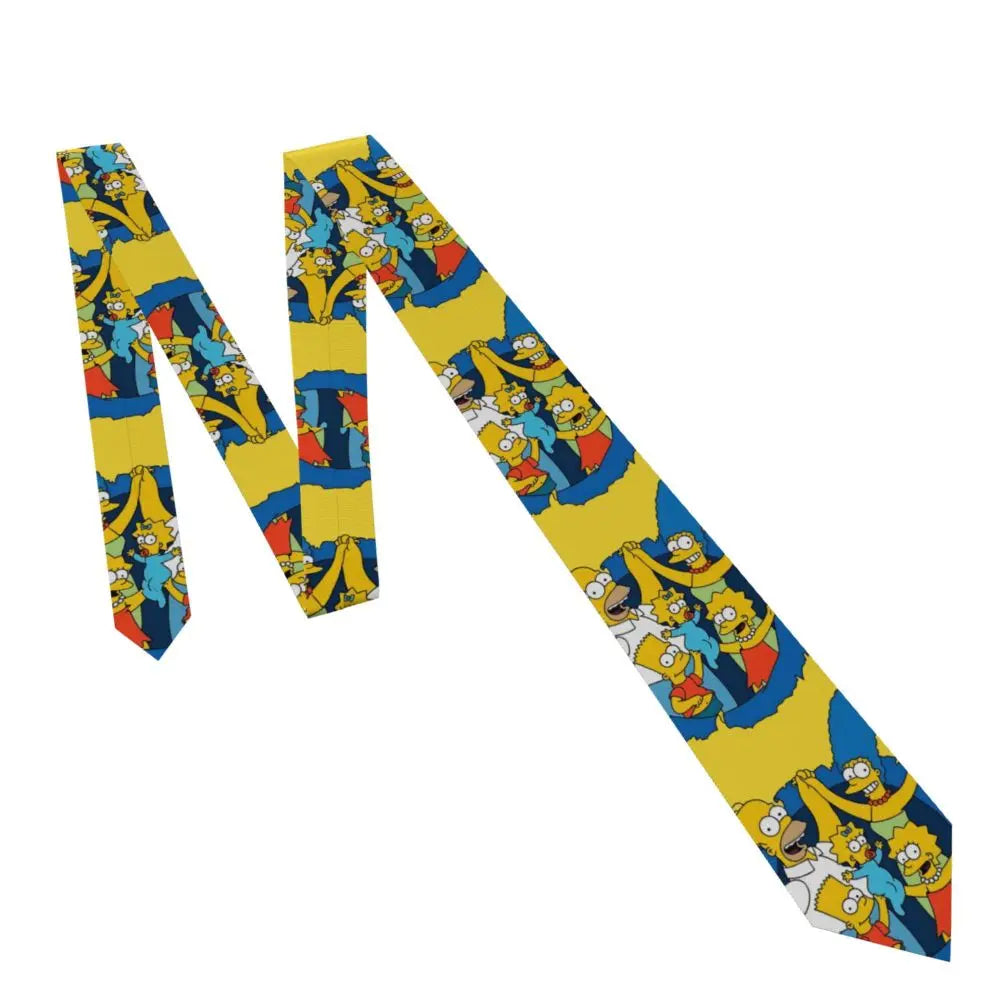 Personalized The S-Simpsones Homer Neck Ties Men Formal Silk Wedding Neckties