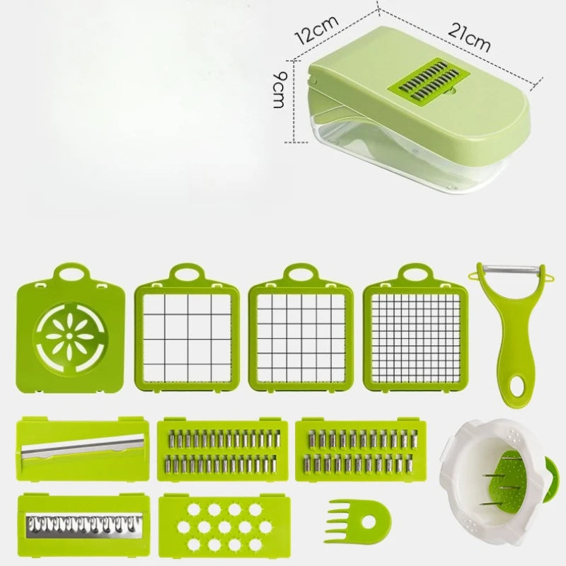 Vegetable cutting artifact Multifunctional grater Potato slicer Shredder Onion dicer Vegetable cutter