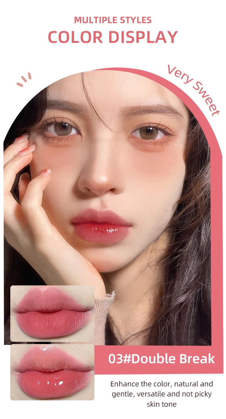 6 Colors Sexy Red Liquid Lipstick Moisturizing Lip Glaze Tint Long Lasting Matte Lip Mud Waterproof Velvet Lipstick Lips Makeup