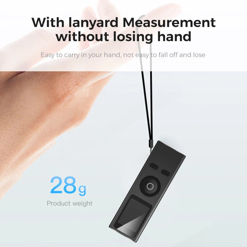Mini Laser Rangefinder 30M USB Rechargeable Infrared Distance Meter Digital Laser Tape Measure for Building Measurement Tool