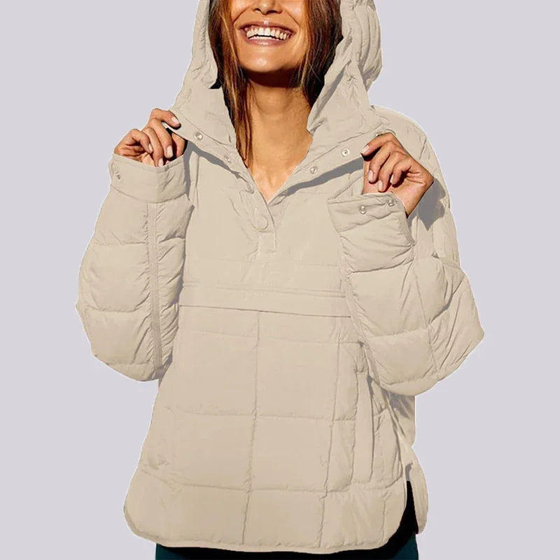 Winter Coat Women Casual Hoodies Jackets For Women Fashion Pocket Warm Long Sleeve Outerwear 2023