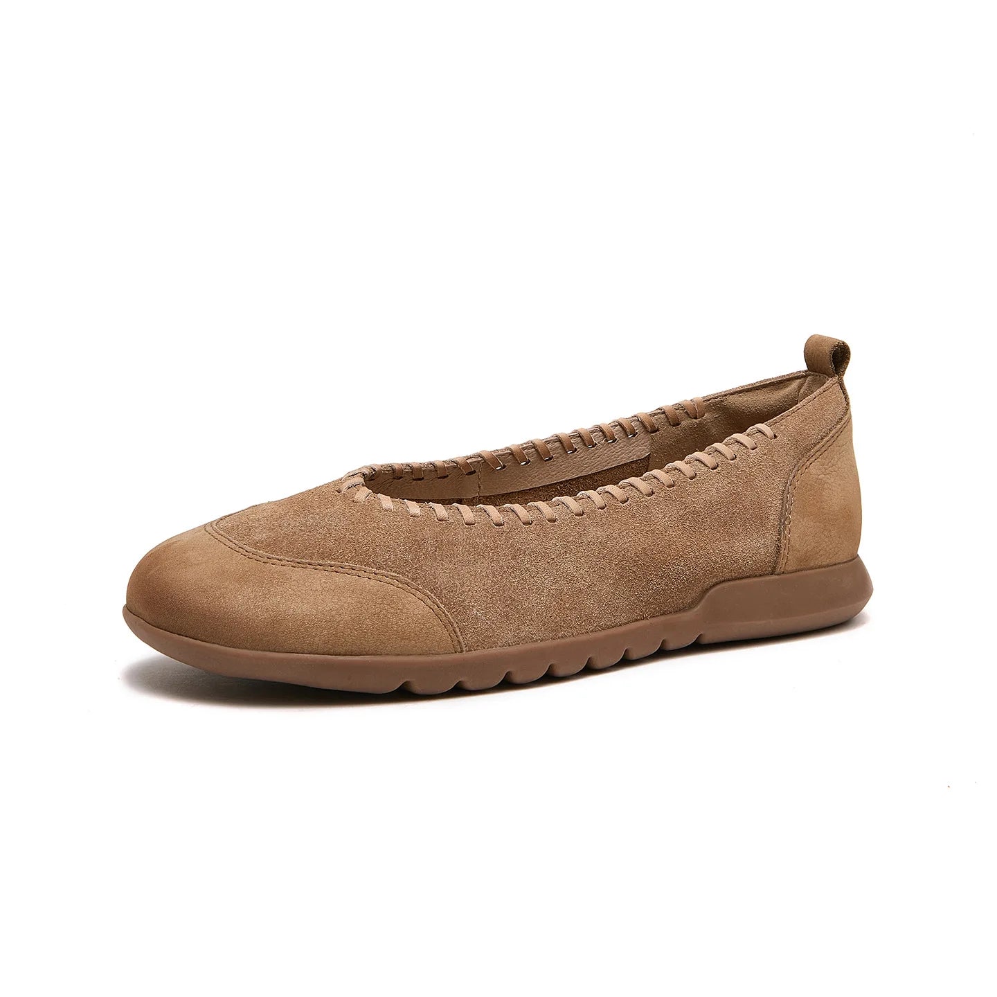 Women's Flat Shoes - 2026 New Style Leather Casual Fashion Single Shoes - Women's Wide-Toe Comfortable Mom Shoes Loafers Women