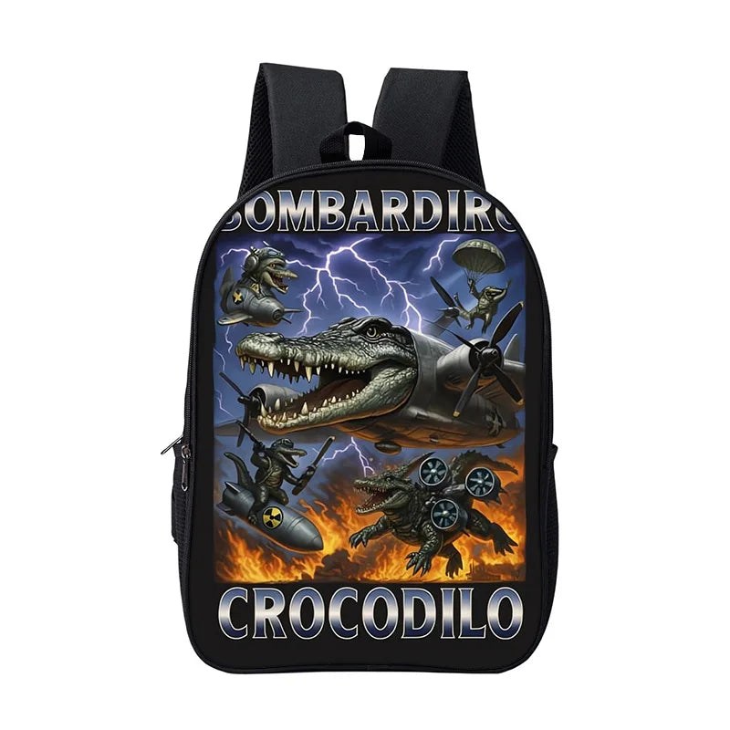 Cartoon Anime Game School Bag for Boy Girls Durable and Softback for Books Bag Italian Brainrot Children Backpack