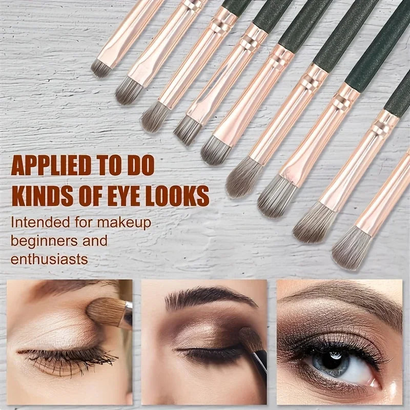 14PCS Vegan Makeup Brush Set - Full Face & Eye Kit with Soft Silk Bristles, Cruelty-Free for Beginners & Pros (Gift Ready)