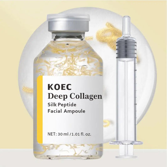 KOEC Collagen Silk Peptide Intensive Lifting Ampoule Korean Anti Aging Firming Hydrating Revitalizing Face Skin Care Essence