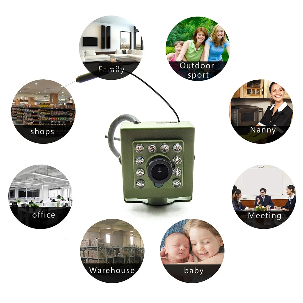 Camhi Green Wifi Bird Box Camera Kit RTMP Live Audio 1920P 1080P IR CUT Night Vision RTSP FTP Mini IP IPC Pet Nest Bird Watching