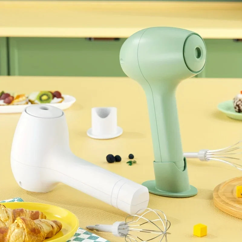 Wireless Portable Electric Food Mixer Automatic Whisk Egg Beater Butter Cream Vertical Whipper Kitchen Cordless Hand Blender