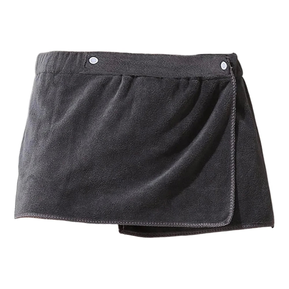 Sauna Skirt Men's Wearable Bath Towel Magic Skirt Shower Soft Breathable Beach Bathrobe Adult Sports Bathrobe
