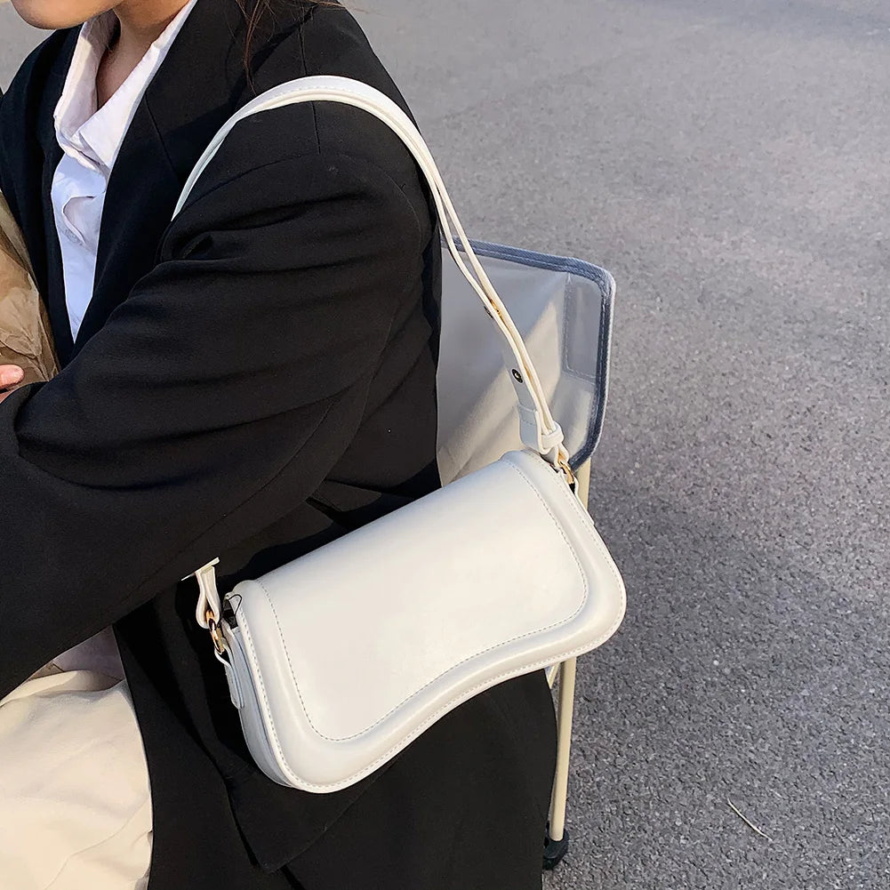 New Fashion Armpit Bags for Women Trendy Underarm Bag Soft Leather PU Purses and Handbags Designer Shoulder Bag Small Hand Bag