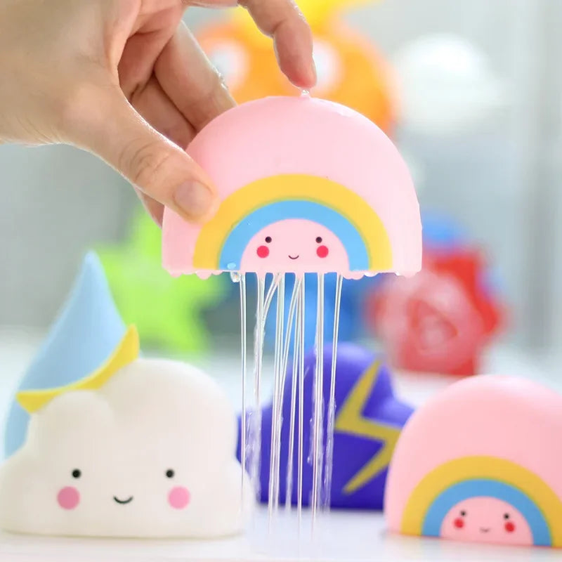 Baby Bathing Toy Kids Cute Weather Clouds Water Spray Sprinkler Bathroom Sprinkling Shower Swimming Water Toys For Children Gift
