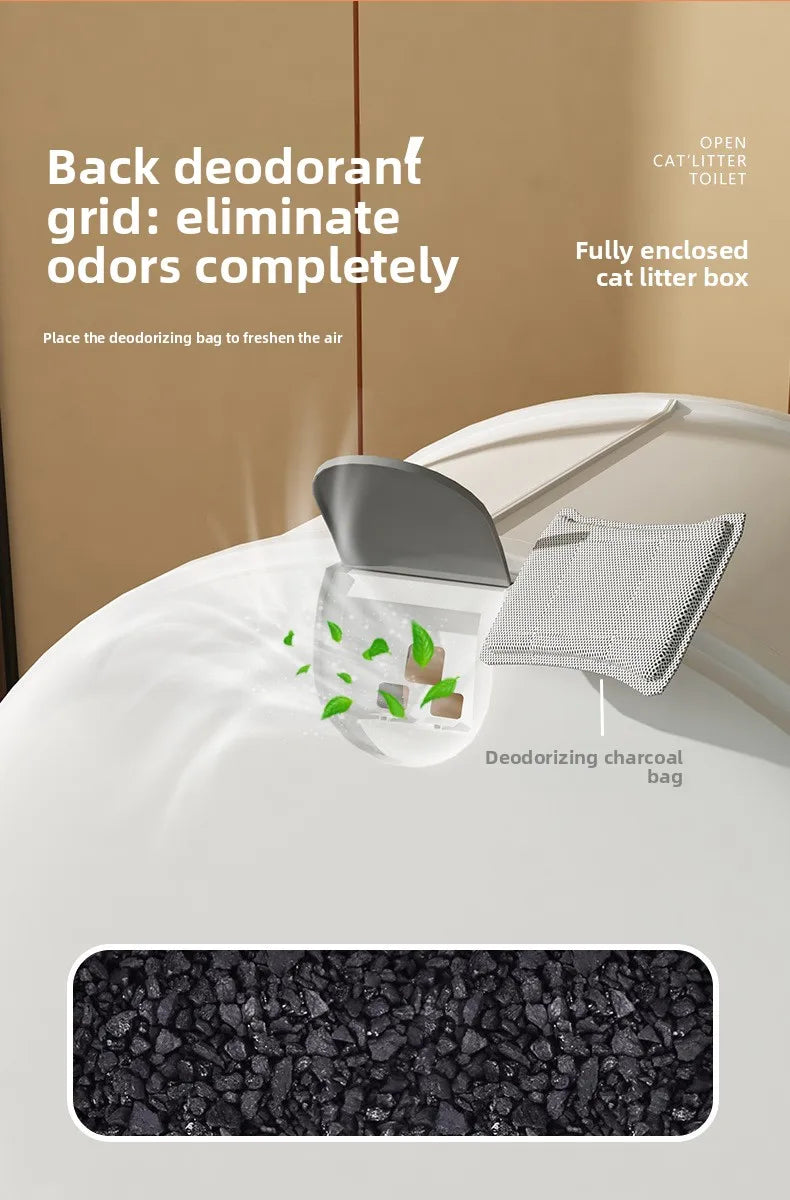 Self Cleaning Cat Litter Box Extra Large Fully Enclosed Drawer Dual Side Doors Odor Control  Cat Toilet Arenero Gato Pet Items