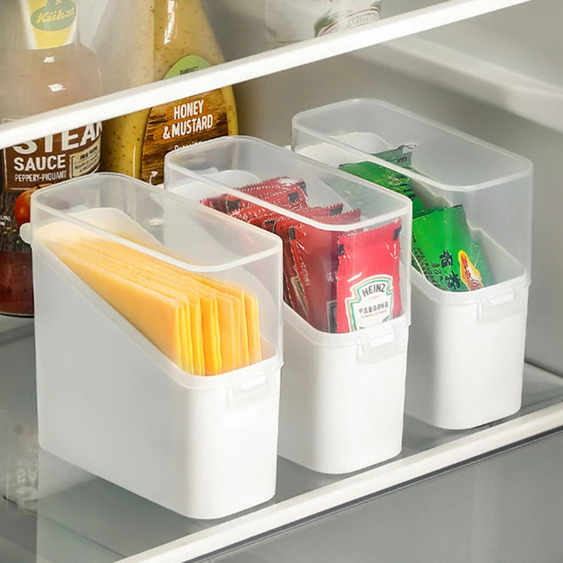 Cheese Keeper Case Airtight Food Storage Container With Lid Large Capacity Slice Cheese Holder Fridge Odor Transparent