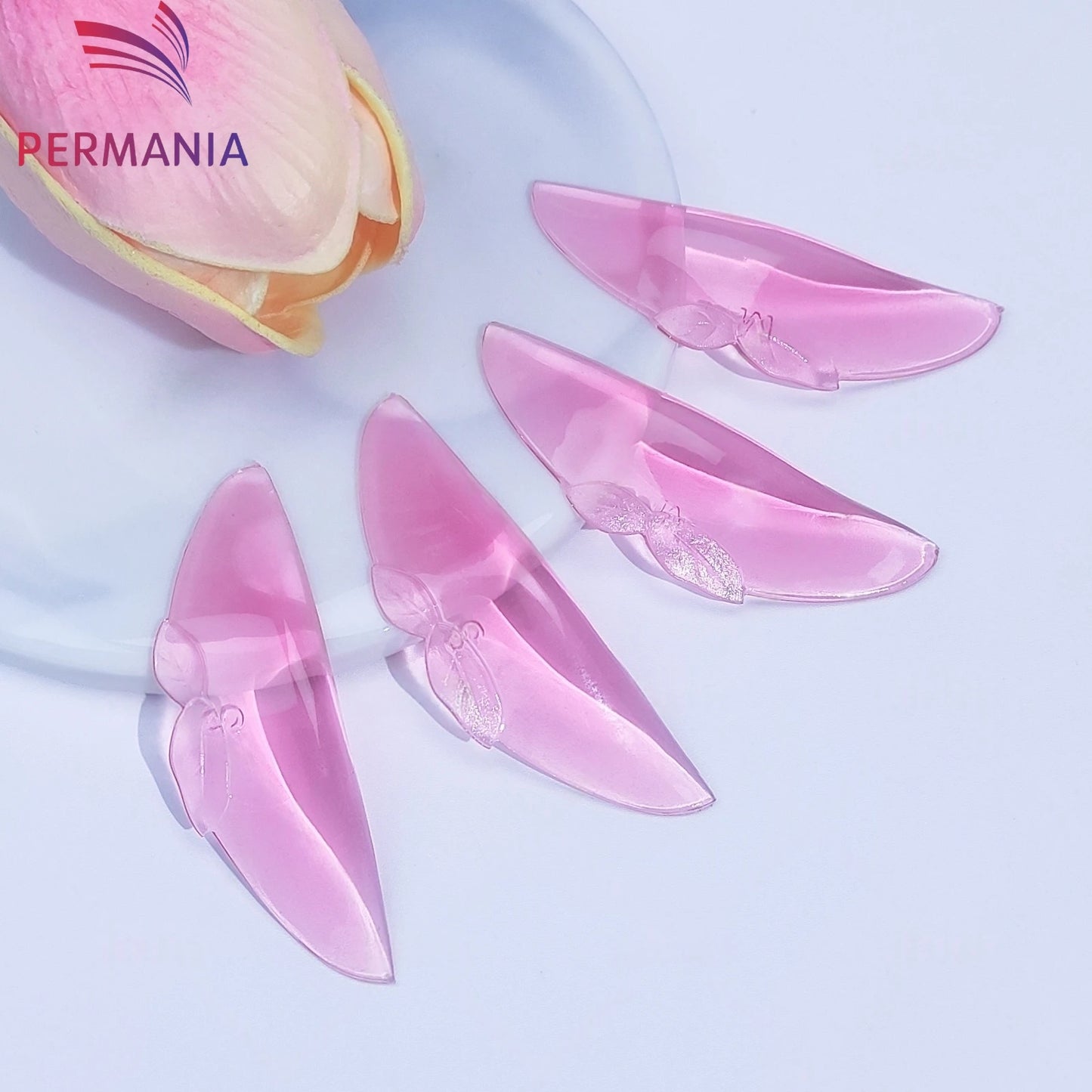 PERMANIA 2 Pairs C Curl Silicone Eyelash Perm Pads Sticky Lashes Rod Shield Lifting 3D Eyelash Curler Accessories Makeup Tool