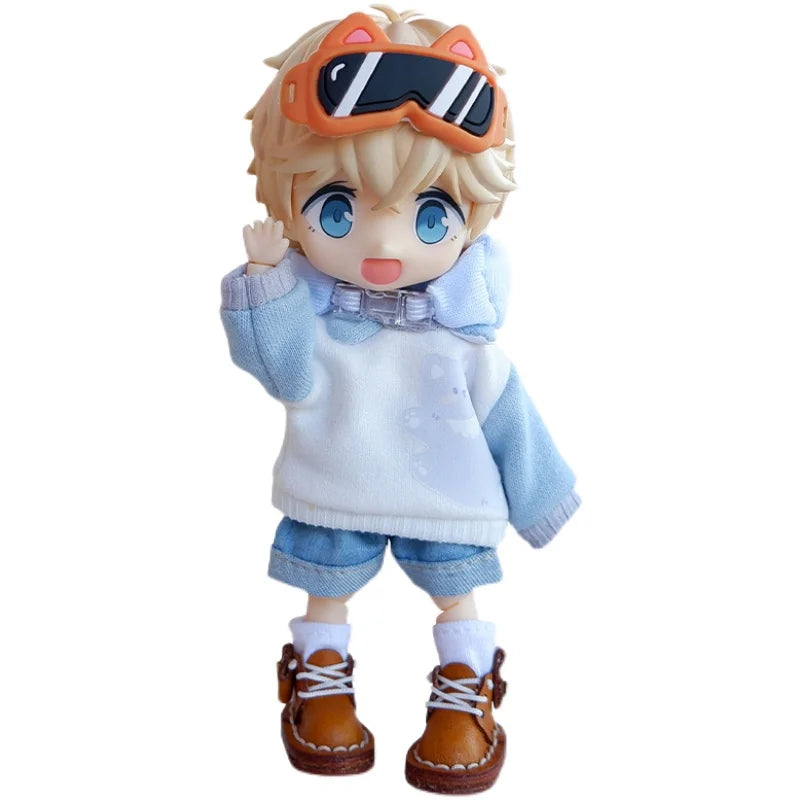 Ob11 Doll Clothes Cute Cat Coats Dolls Hoodies Sweatshirts With Cat Pattern For Obitsu11, Molly, Gsc Body, Ymy, 1/12bjd Doll