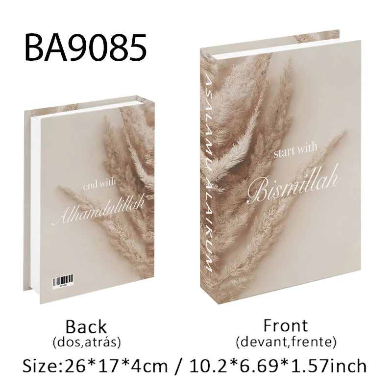 Islamic Mosque Kabaa Luxury Fake Book Home Decor Decorative Books Storage Box Simulation Book Coffee Table Interior Decoration