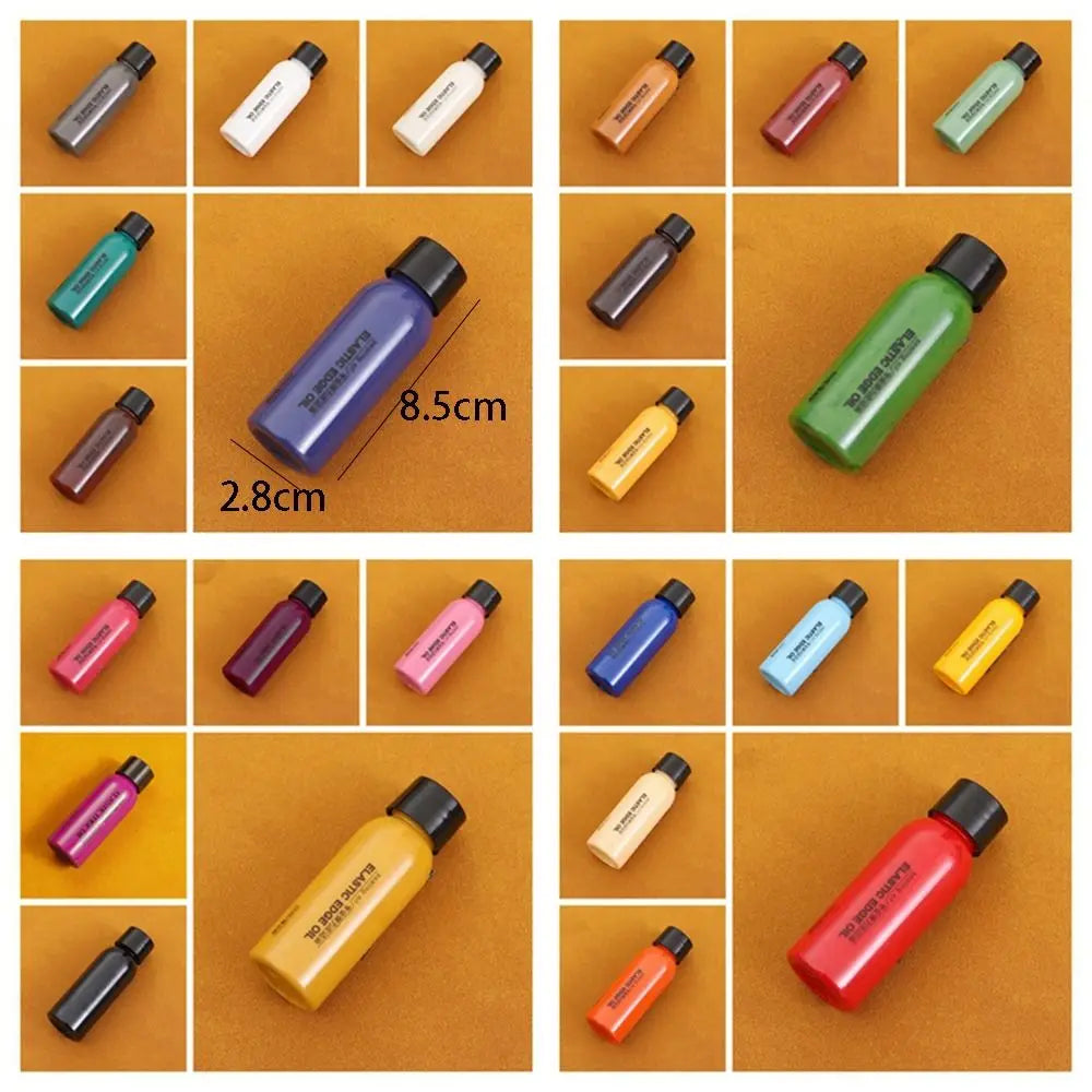 30ml Leather Edge Paint Oil Dye Dressing Colorful Leather Edge Oil Finish Finishing Agent Color Coats Leather Shoe Edges Pigment