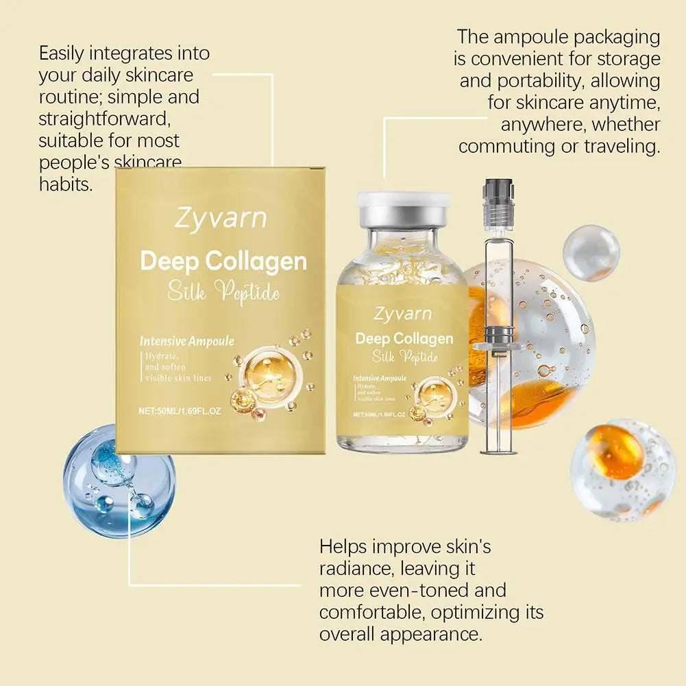 Multi Effect Care Ampoule Essence Collagen Silk Peptide Skin Brightening Essence Moisturizing & Repairing Essence Skin Care