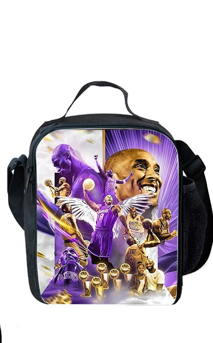 Basketball K-Kobe B-Bryant Child School Backpack 1/3PCS  with Lunch Bags ,Pencil Bags  School Bags for Boys Girls Best Gift