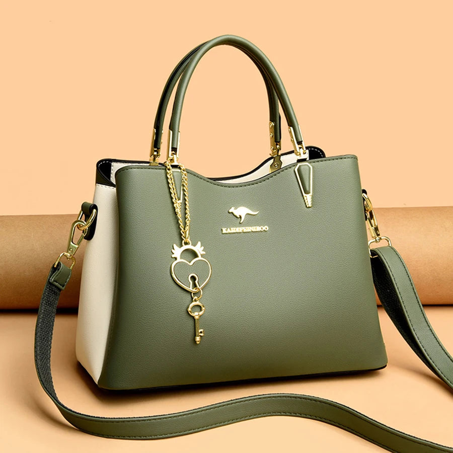 Ladies Quality Leather Shoulder Bags 2023 Luxury Handbags For Womens Designer Fashion Large Capacity Casual Tote Bag Sac A Main