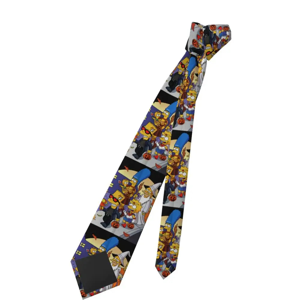 Personalized The S-Simpsones Homer Neck Ties Men Formal Silk Wedding Neckties