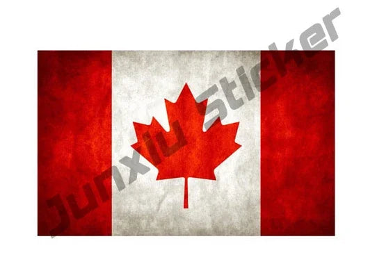 Fashion Canada Decals Canada Round Maple Leaf Decal Canadian Oval Flag Decal Quebec Canada Flag Sticker Premium Quality Stickers