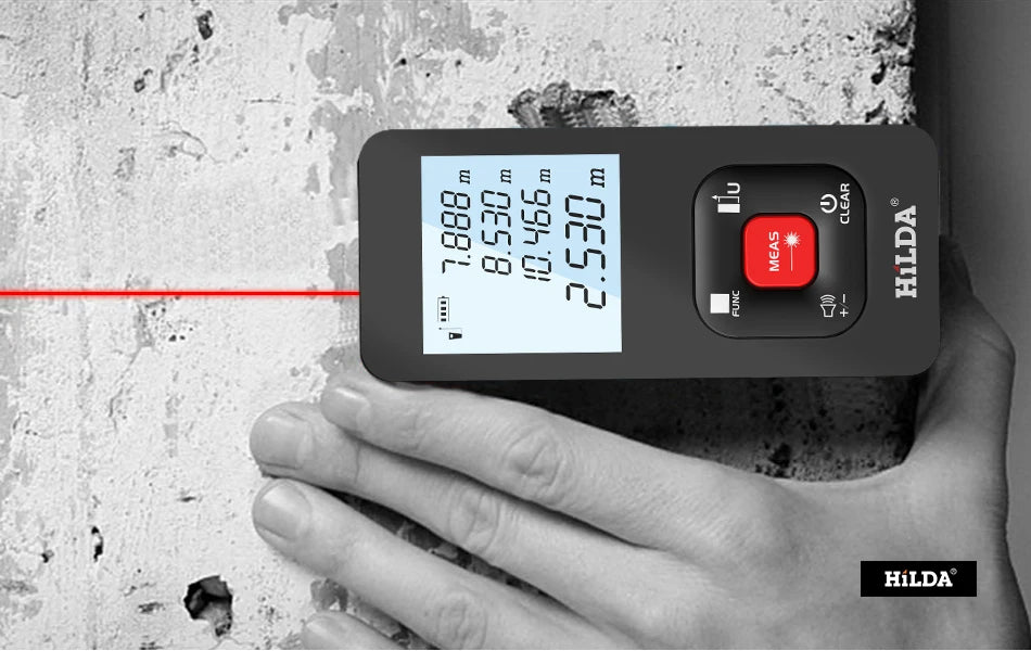 HILDA Laser Rangefinder Distance Meter Rangefinder Laser Tape Range Finder Building лазерный дальномер 120M /100M/50M