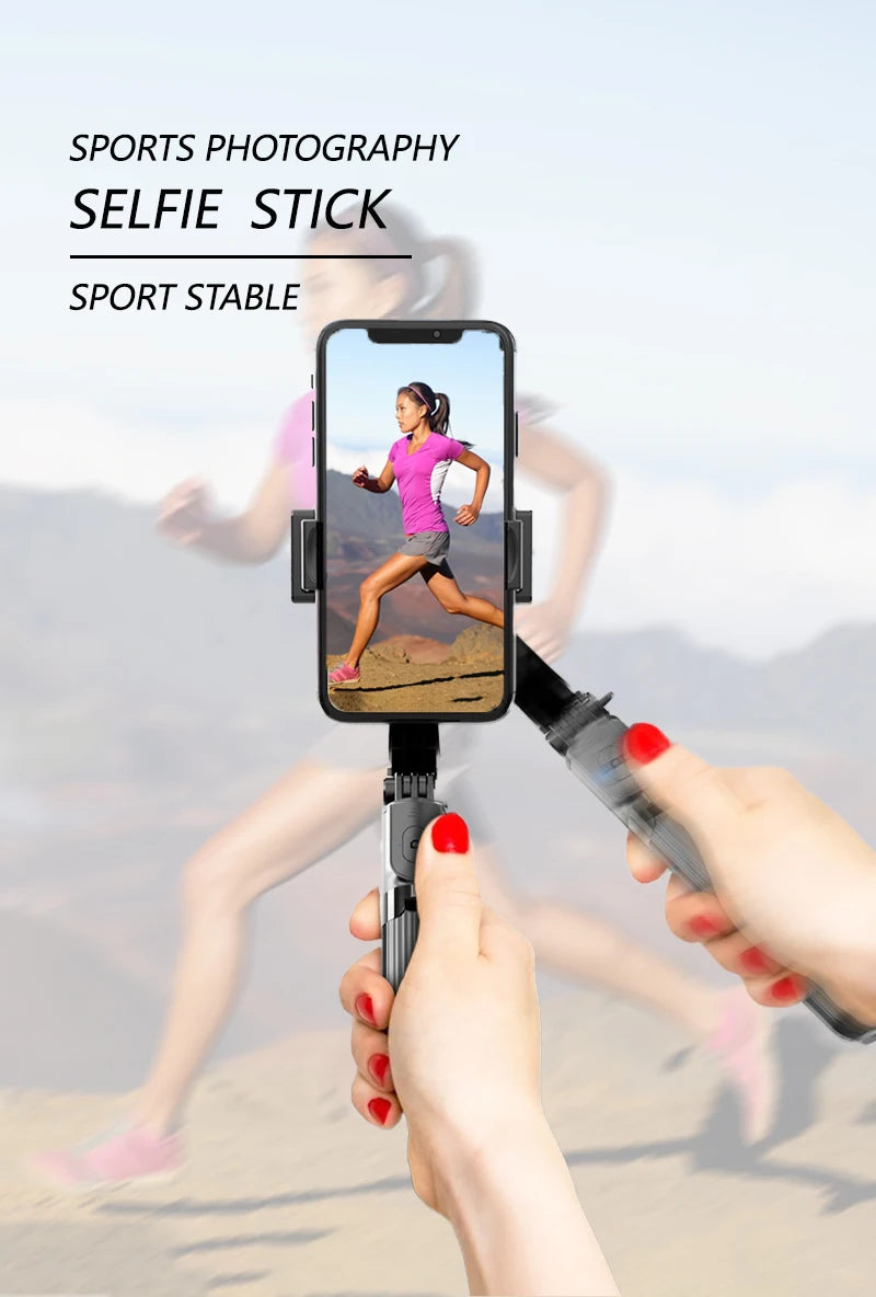 Gimbal Stabilizer For iPhone Android Cell Mobile Phone Cellphone Smartphone Action Camera Handle Grip Selfie Stick Video Tripod
