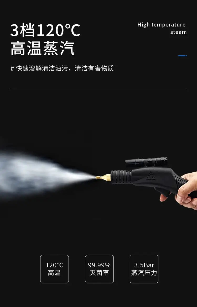 220V Steam Cleaner High Pressure Multi Function Washer for Home Appliances and AC Cleaning AF