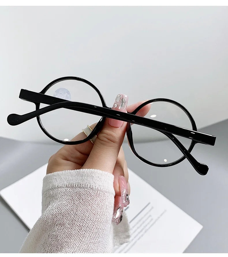 Trendy Round Small-Frame Reading Glasses for Men and Women, Middle-Aged and Elderly People, for Reading Books and Newspapers