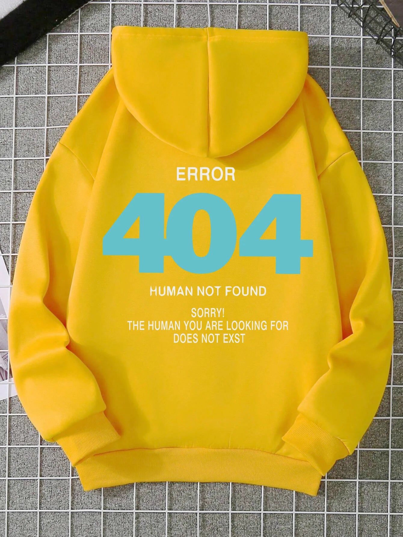 Women's Hoody Error 404 Human Not Found sorry Prints Hoodies Fleece Long Sleeve Oversized Clothes Hip Hop Street Pullover