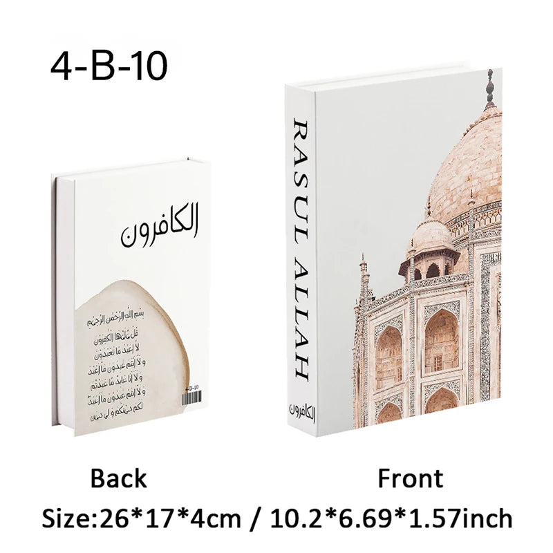 Islamic Church Writing Culture Fake Books Decorative Coffee Table Decoration Storage Box Bookshelf Bedroom Aesthetic Home Decor