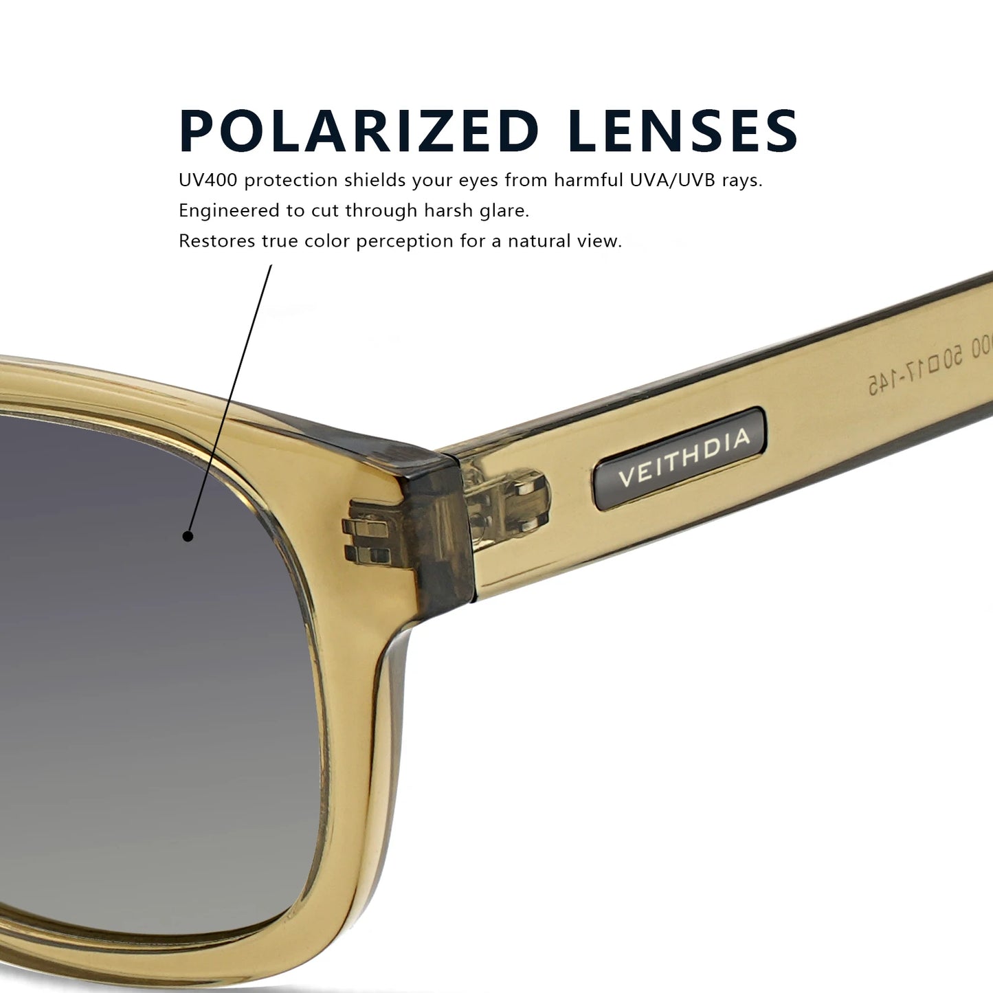 VEITHDIA Polarized Fashion Classic Sunglasses Photochromic Gradient UV400 Protection Outdoor Sun Glasses for Men And Women 7900