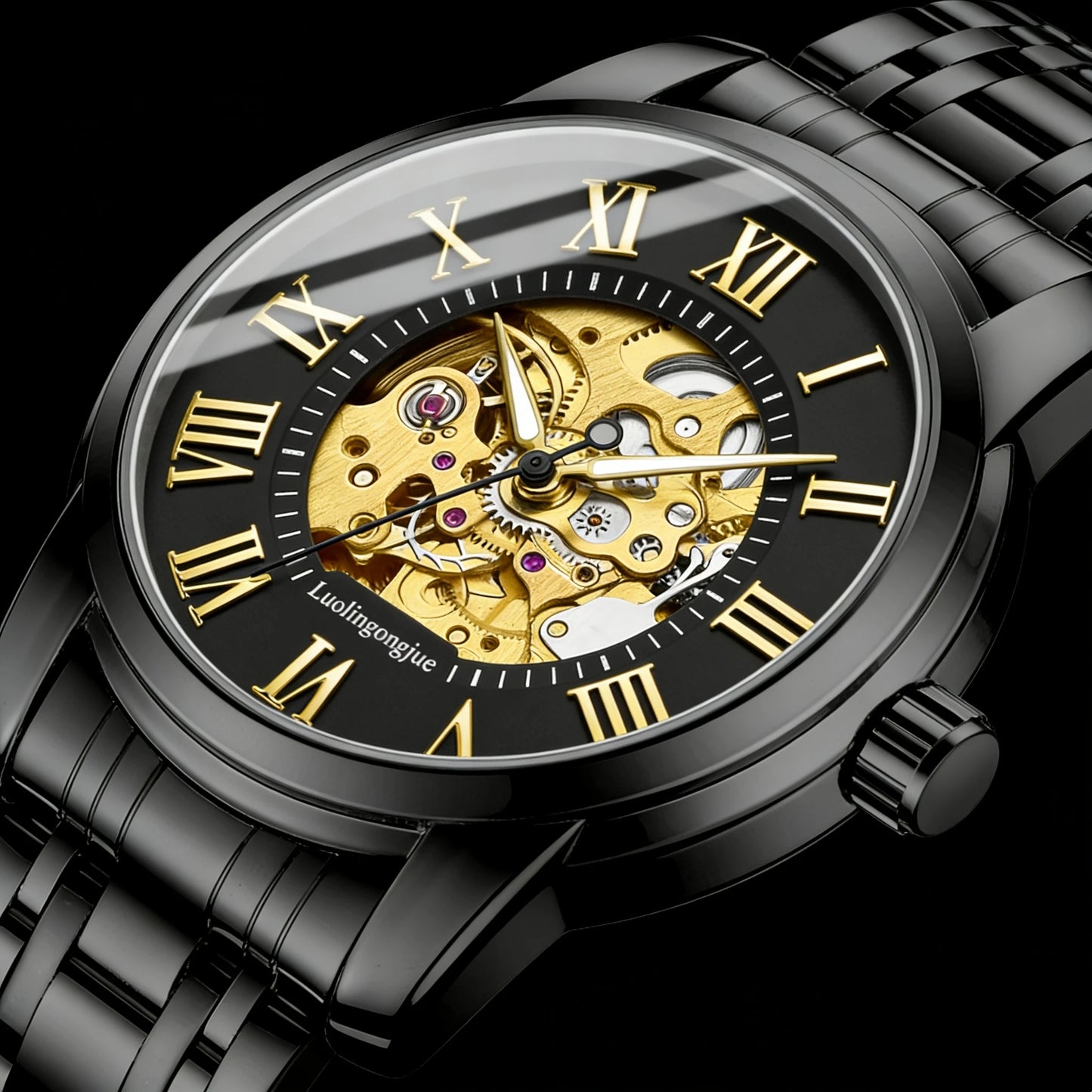 [Automatic Mechanical Men's Watch] Fashionable, High-Looking, and Affordable Luxury Men's Automatic Mechanical Watch, Suitable for Business and Casual Wear, Stylish and Handsome Men's Watch Hot-Selling Watches Are the Preferr