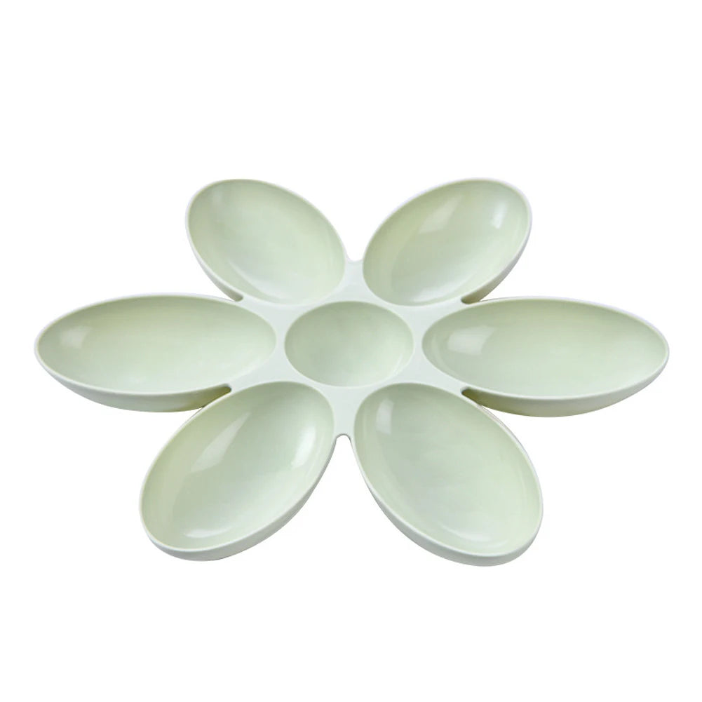 6 In 1 Petal Pet Dog Cat Food Container Drinking Water Feeding Cat Dish Plastic Bowl Pet Feeder Waterer Pet Supplies Feeder Wate