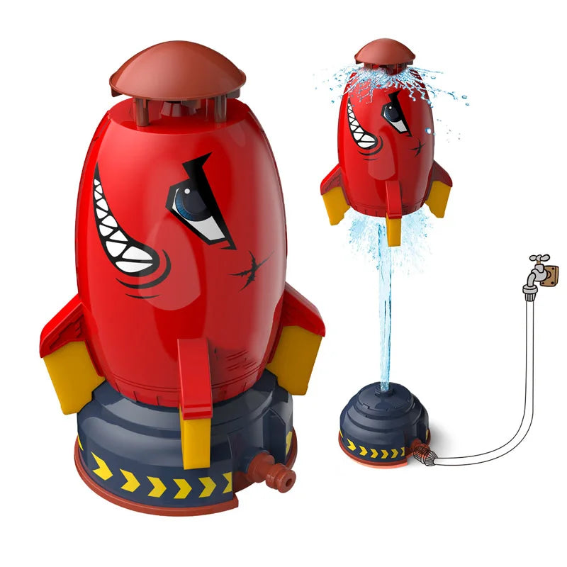 outdoor Water Toy Baby Bath Toys Cartoon Squid windmill Sprinkler Rotating Spray Garden Yard  Fun Games Toys for Kids boys girls