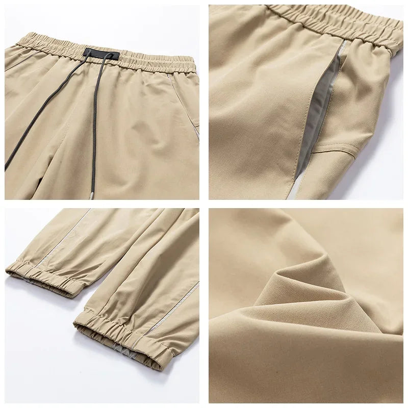 Spring Autumn Man Casual Pants Outdoors Fashion Hiking Camping Trousers New Solid Ventilation Comfortable Sports Pants Man