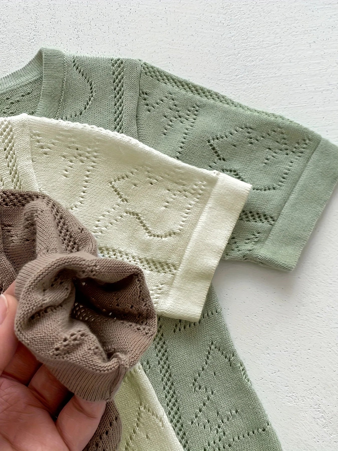 Baby Crawling Clothes, Versatile Newborn Clothes for Boys and Girls, Spring and Autumn Knitted Stylish Romper, Solid Color Jumpsuit