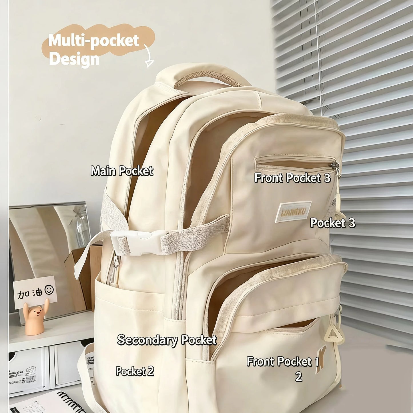 Cute School Bag Large Capacity School Backpacks High School College Student Bag Instagram Style Laptop Backpack for Girls